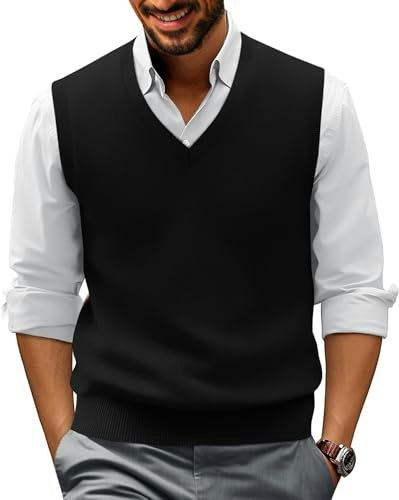 PJ Paul Jones Men's V-Neck Knit Sweater Vest: $23.55 PJ Paul Jones Men's V-Neck Knit Sweater Vest: $23.55