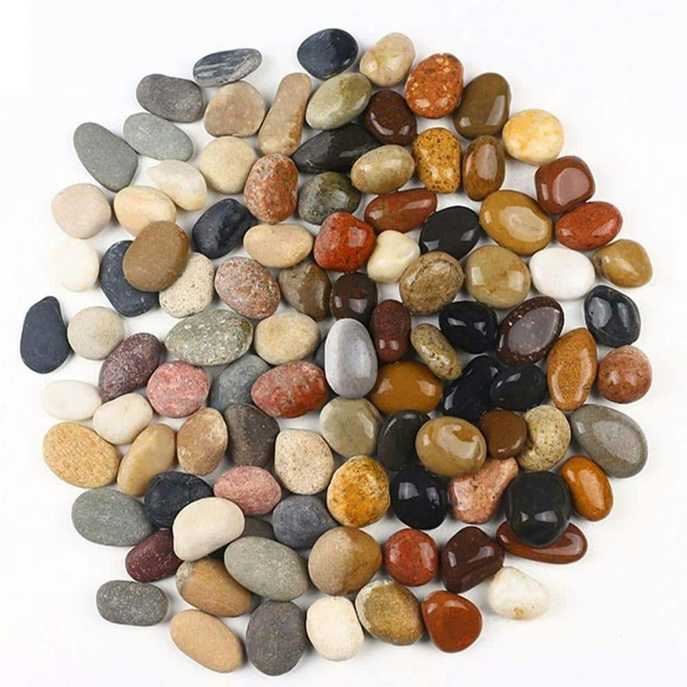 Natural Mixed River Stones 2.48-Inch Pebbles Bag: $49.96 Natural Mixed River Stones 2.48-Inch Pebbles Bag: $49.96