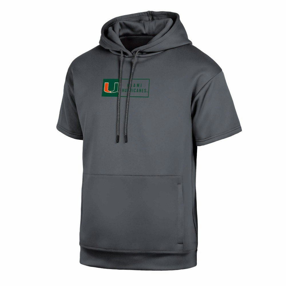 Miami Hurricanes Men's Short Sleeve Hooded Sweatshirt: $39.99 Miami Hurricanes Men's Short Sleeve Hooded Sweatshirt: $39.99