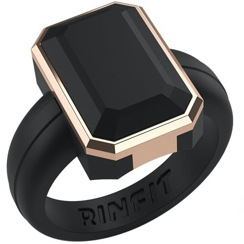 Rinfit Emerald Silicone Ring with Stainless Steel Frame: $15.92 Rinfit Emerald Silicone Ring with Stainless Steel Frame: $15.92