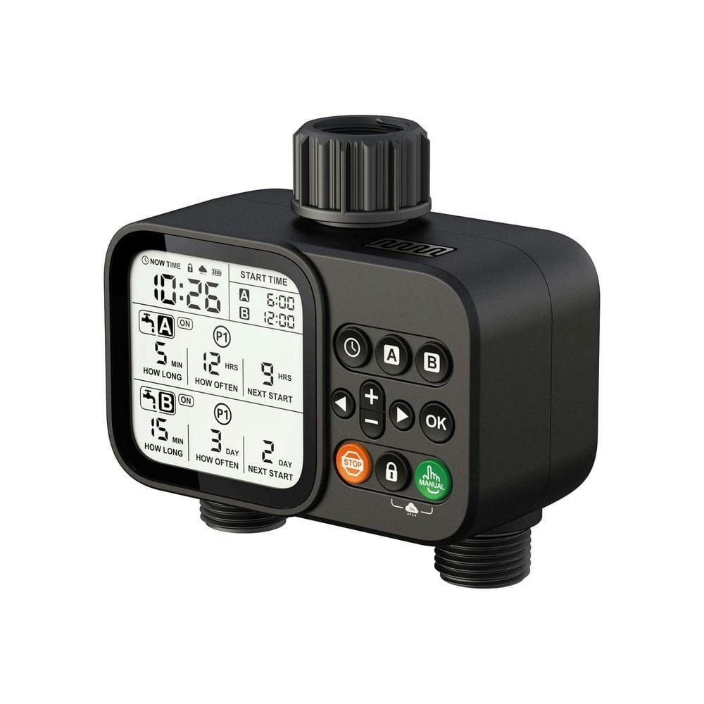 2-Zone Programmable Waterproof Sprinkler Timer: $88.69 2-Zone Programmable Waterproof Sprinkler Timer: $88.69