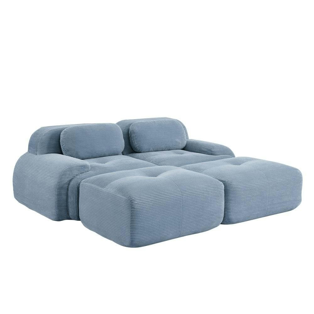 Modular 2-Seat Corduroy Sectional Sofa: $1,808.98 Modular 2-Seat Corduroy Sectional Sofa: $1,808.98