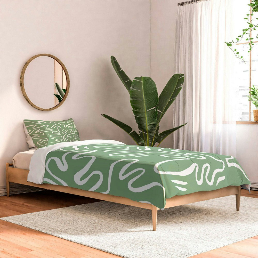 Deny Designs King Abstract Greens Comforter and Sham Set: $259.99 Deny Designs King Abstract Greens Comforter and Sham Set: $259.99