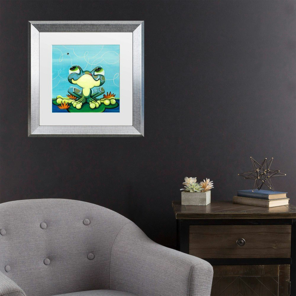Sylvia Masek Frog's Lunch 16"x16" Matted Framed Art: $41.99 Sylvia Masek Frog's Lunch 16"x16" Matted Framed Art: $41.99