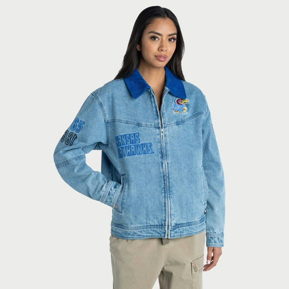 Kansas Jayhawks Women's Denim Jacket: $89.99 Kansas Jayhawks Women's Denim Jacket: $89.99