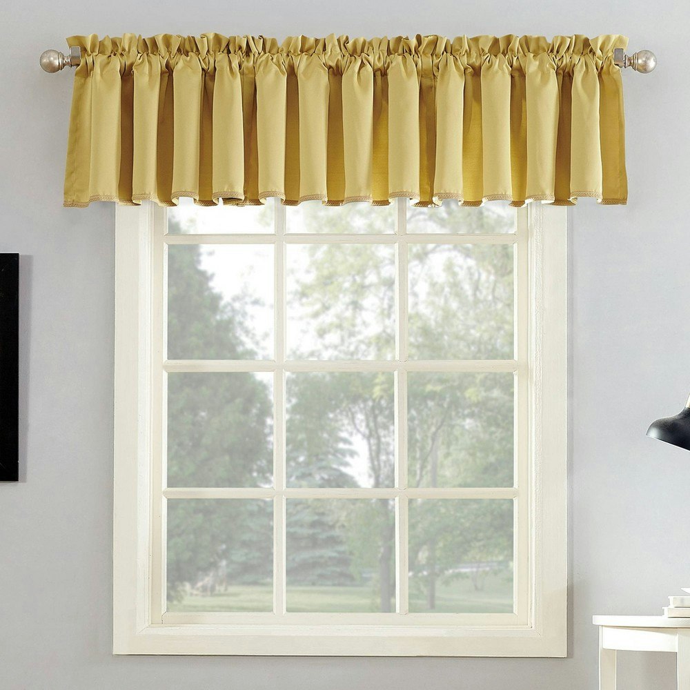 Sun Zero Seymour 54"x18" Room Darkening Rod Pocket Valance: $12.49 Sun Zero Seymour 54"x18" Room Darkening Rod Pocket Valance: $12.49