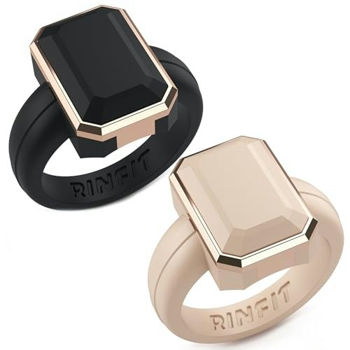 Rinfit Emerald Silicone Ring with Stainless Steel Frame 7-Pack: $23.99 Rinfit Emerald Silicone Ring with Stainless Steel Frame 7-Pack: $23.99