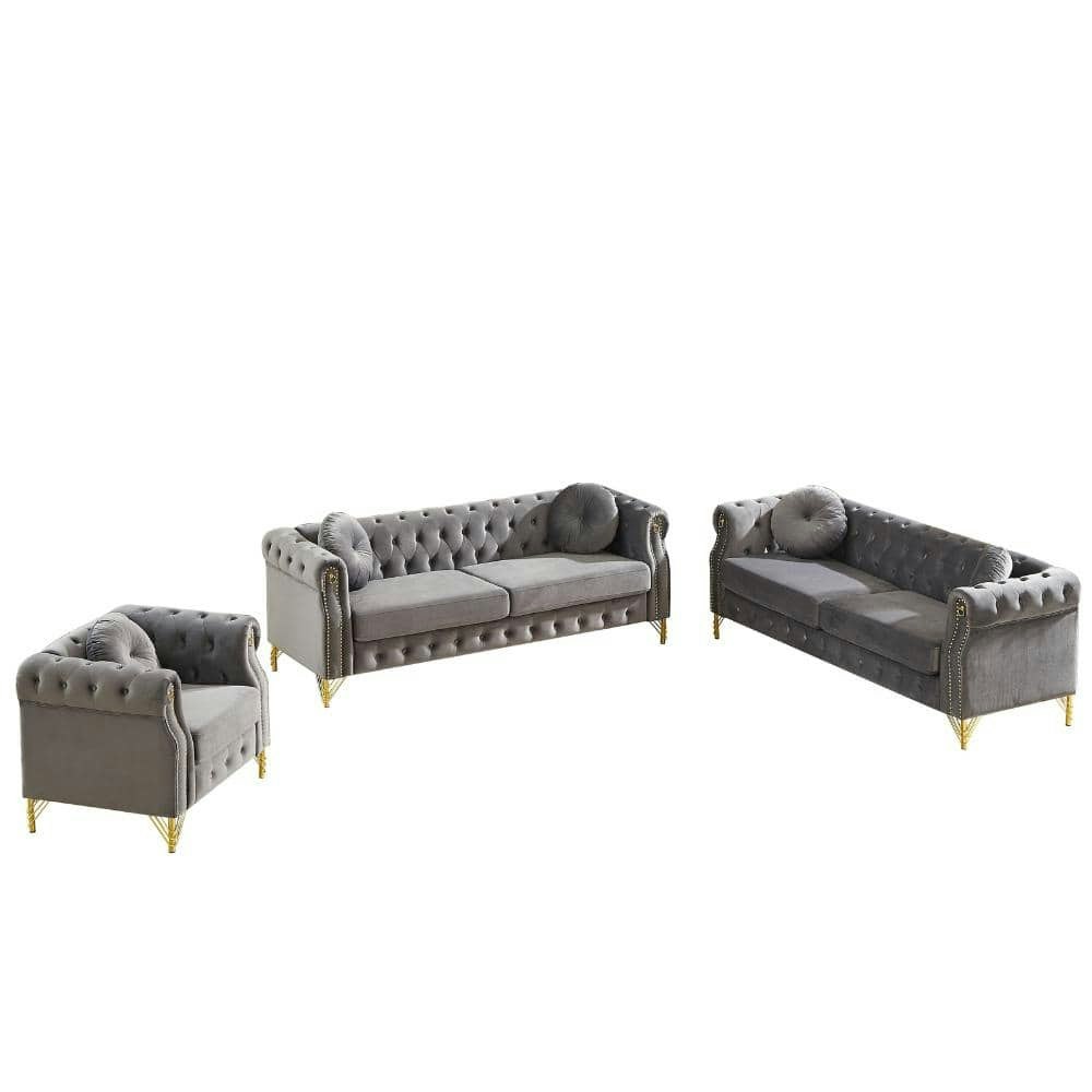 72-inch Tufted Velvet Chesterfield Sofa: $3,976.65 72-inch Tufted Velvet Chesterfield Sofa: $3,976.65