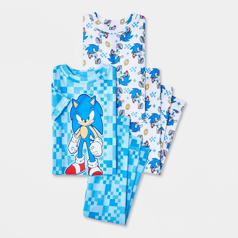 Sonic the Hedgehog Toddler Boys' 4-Piece Pajama Set: $18
