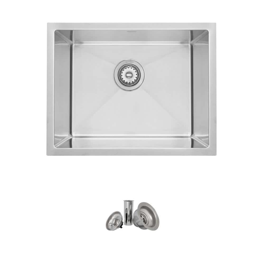 22-Inch Stainless Steel Single Bowl Utility Sink: $308