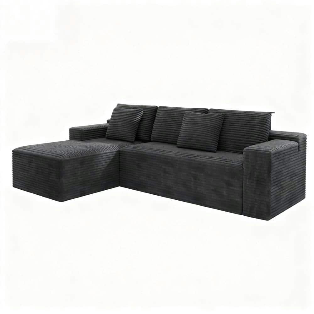 104-Inch Corduroy Modular Sectional Sofa with Chaise Lounge: $1,381.05 104-Inch Corduroy Modular Sectional Sofa with Chaise Lounge: $1,381.05