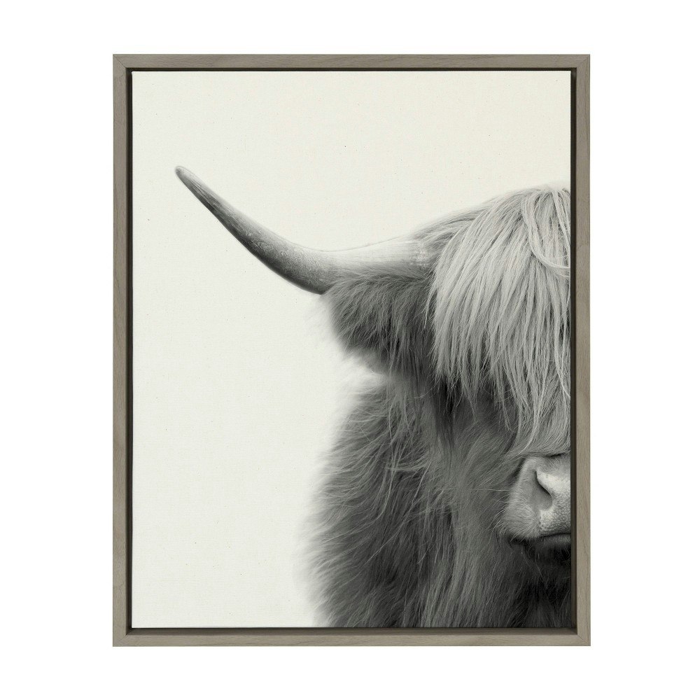 Sylvie Highland Cow 18" x 24" Framed Canvas Wall Art: $54.99 Sylvie Highland Cow 18" x 24" Framed Canvas Wall Art: $54.99