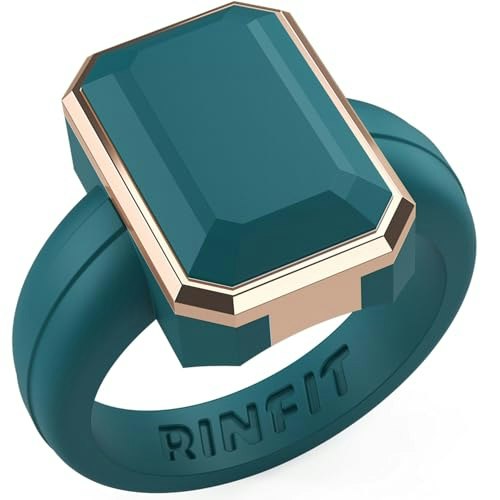 Rinfit Emerald Silicone Ring with Stainless Steel Frame Size 10: $16.99 Rinfit Emerald Silicone Ring with Stainless Steel Frame Size 10: $16.99