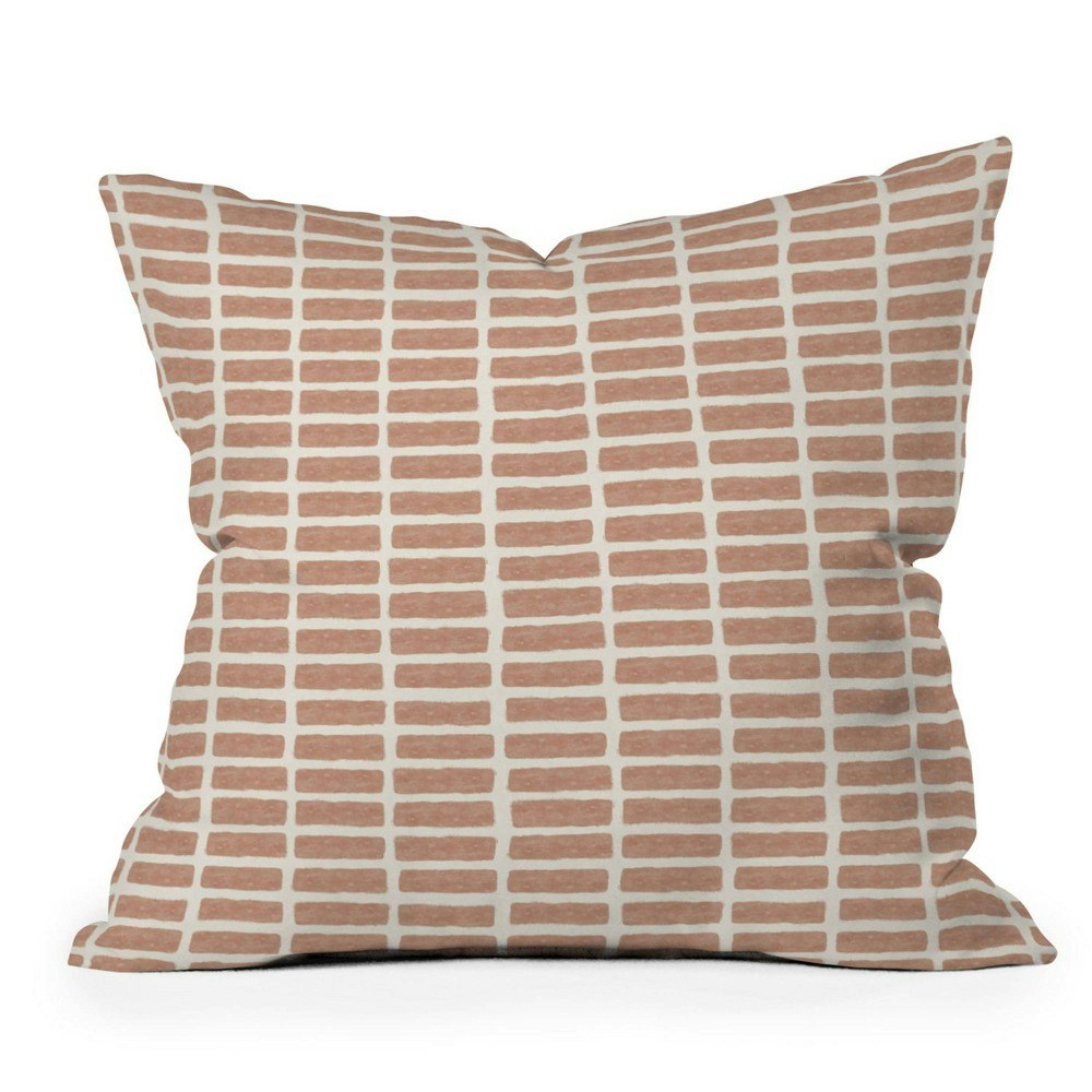 26" x 26" Little Arrow Design Co. Block Tile Outdoor Throw Pillow: $82.99