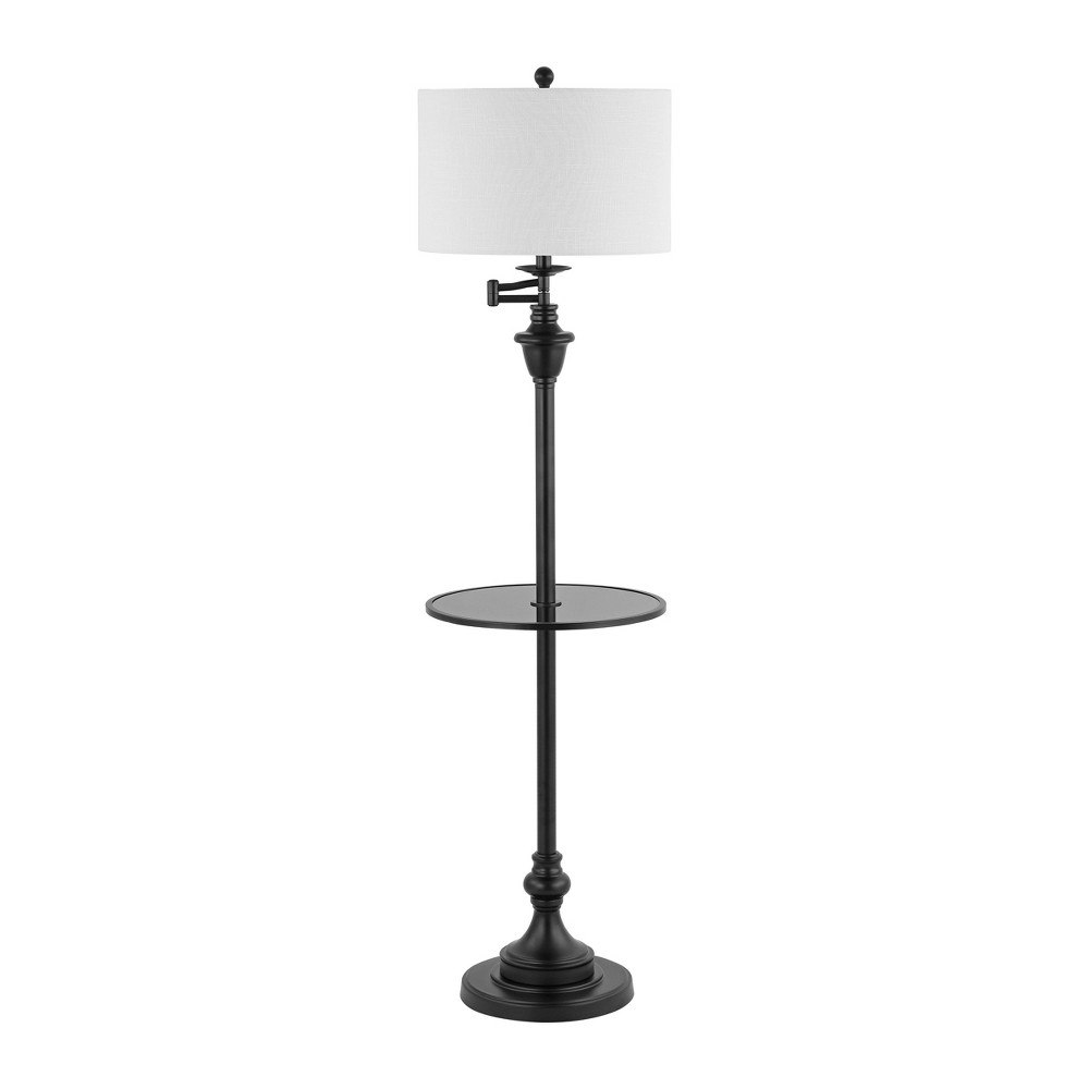 Jonathan Y Cora Metal and Glass Tray Table Floor Lamp: $115.99 Jonathan Y Cora Metal and Glass Tray Table Floor Lamp: $115.99