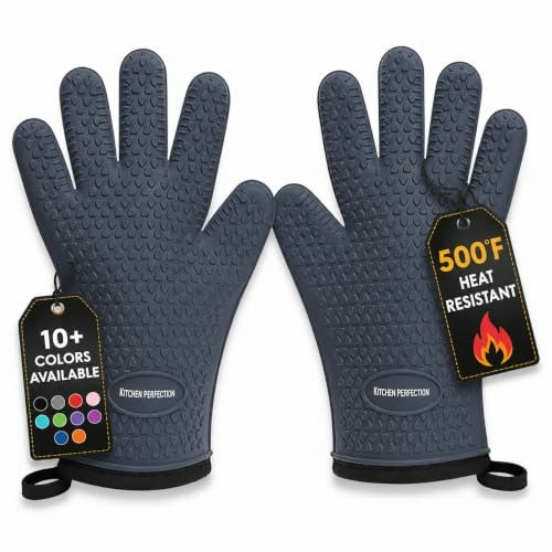 Kitchen Perfection Silicone Heat-Resistant BBQ Gloves: $22.69 Kitchen Perfection Silicone Heat-Resistant BBQ Gloves: $22.69