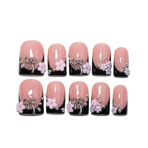 Short Square French Press-On Nails: $12.74 Short Square French Press-On Nails: $12.74