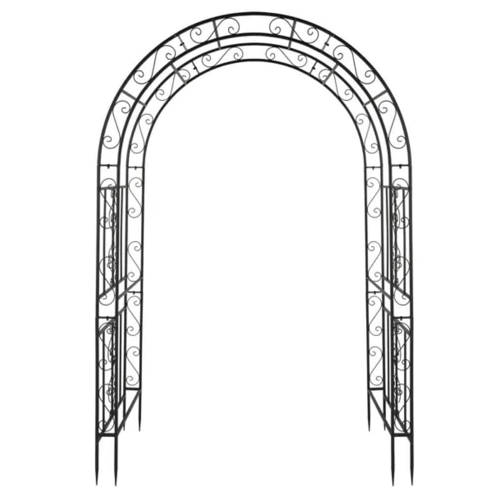 Double Layer Metal Arch Arbor Trellis: $195.03 Double Layer Metal Arch Arbor Trellis: $195.03