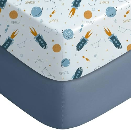 Yoofoss 38" x 26" Pack and Play Fitted Sheets 2-Pack: $11.89 Yoofoss 38" x 26" Pack and Play Fitted Sheets 2-Pack: $11.89