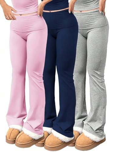 Women's High-Waisted Flare Yoga Pants 3-Pack: $29.74 Women's High-Waisted Flare Yoga Pants 3-Pack: $29.74