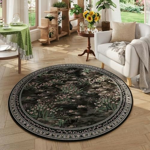 Rugcomf 6-Foot Round Vintage-Style Area Rug: $48.44 Rugcomf 6-Foot Round Vintage-Style Area Rug: $48.44