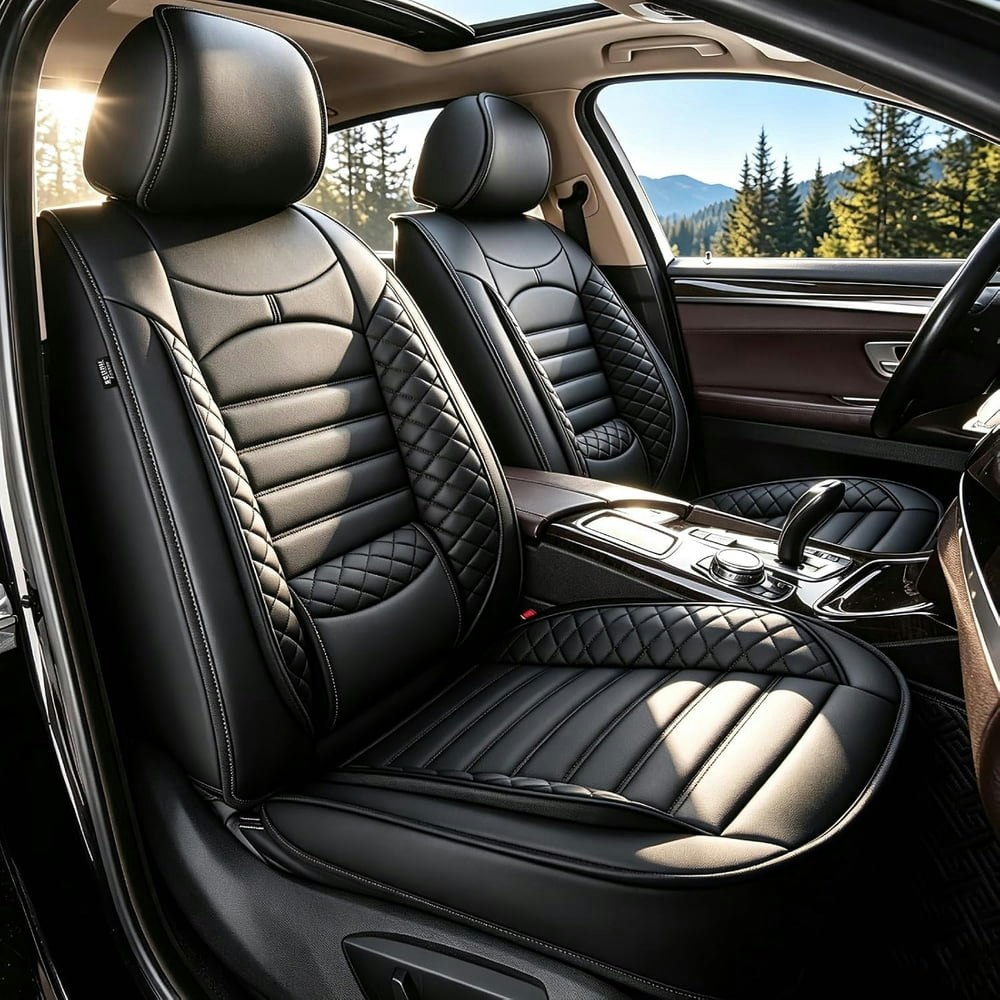Aomsazto Full-Set Waterproof Leather Car Seat Covers: $139.99 Aomsazto Full-Set Waterproof Leather Car Seat Covers: $139.99