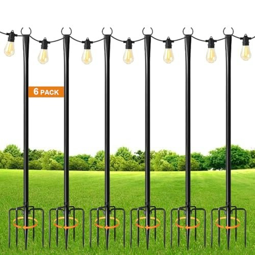 MuliVid 9-Foot String Light Pole 6-Pack: $49.99 MuliVid 9-Foot String Light Pole 6-Pack: $49.99
