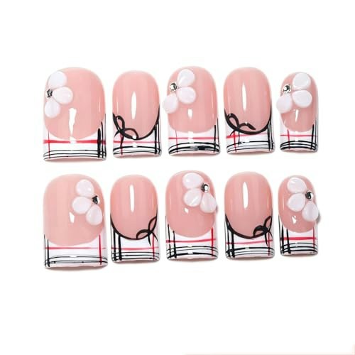 Short Square French Press-On Nails: $9.99 Short Square French Press-On Nails: $9.99