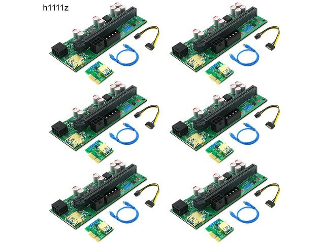 PCIe 1x to 16x Riser 6-Pack: $79.95 PCIe 1x to 16x Riser 6-Pack: $79.95