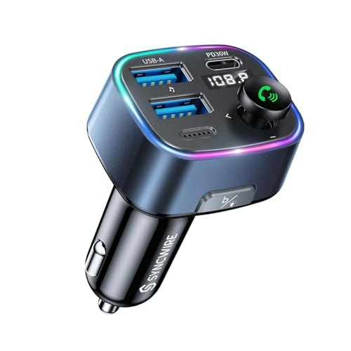 Syncwire Bluetooth 5.4 48W FM Transmitter Car Adapter: $22.94 Syncwire Bluetooth 5.4 48W FM Transmitter Car Adapter: $22.94