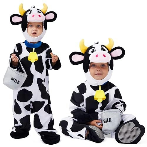 Spooktacular Creations Infant Cow Jumpsuit Costume 6-12 Months: $21.84