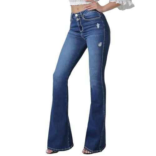Vipones Women's High Waisted Flare Jeans: $33.11 Vipones Women's High Waisted Flare Jeans: $33.11