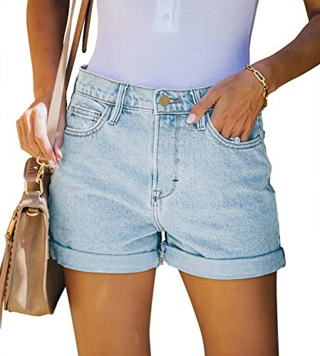 Onlypuff Women's Mid-Rise Ripped Boyfriend Denim Shorts: $22.28 Onlypuff Women's Mid-Rise Ripped Boyfriend Denim Shorts: $22.28