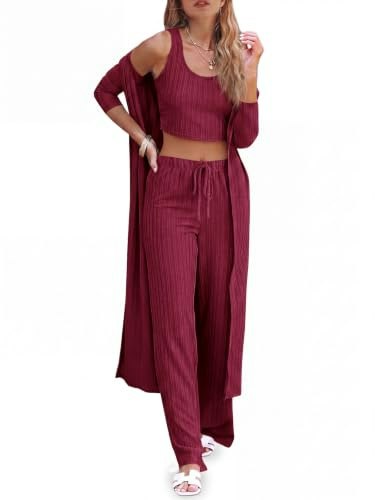 Fessceruna Women's 3-Piece Lounge Pajama Set: $32.29 Fessceruna Women's 3-Piece Lounge Pajama Set: $32.29