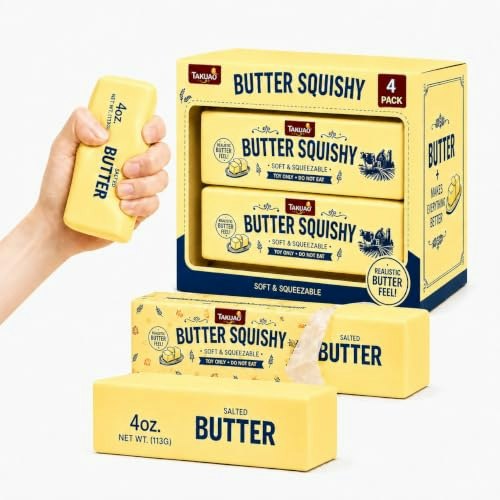 Butter Squishy Toy 4-Pack: $11.04