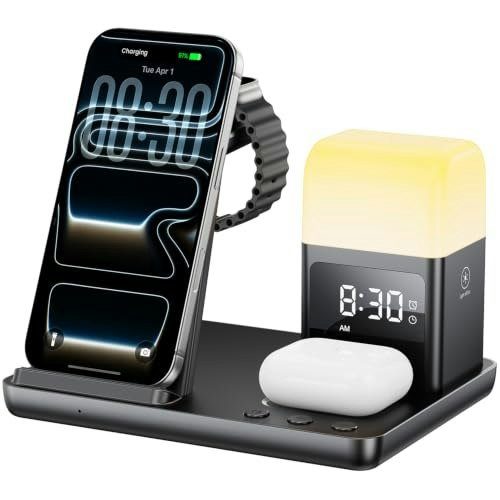 6-in-1 Wireless Charging Station for Apple and Samsung Devices: $39.97 6-in-1 Wireless Charging Station for Apple and Samsung Devices: $39.97
