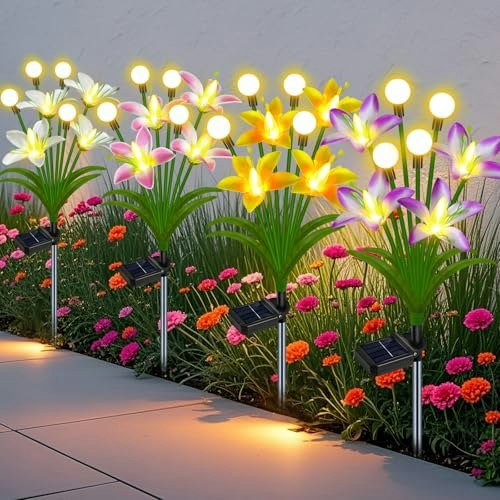 Edof Solar Lily Firefly Lights 4-Pack: $27.98 Edof Solar Lily Firefly Lights 4-Pack: $27.98