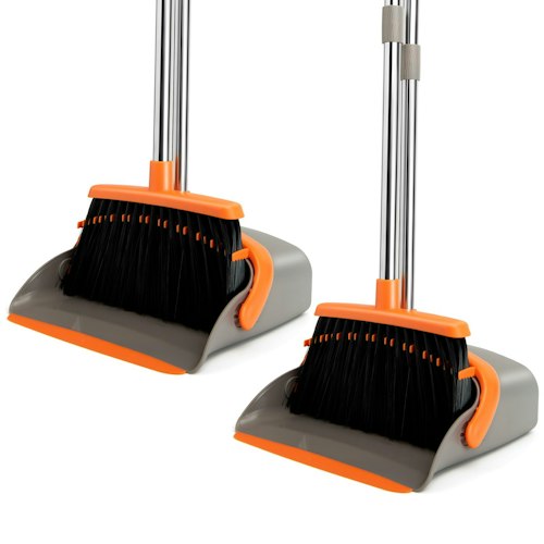 Broom & Dustpan Combo Set 2-Pack for $16 + free shipping w/ Prime