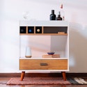 Ember Interiors Modern Bar Cabinet w/ Wine Rack for $51 + free shipping