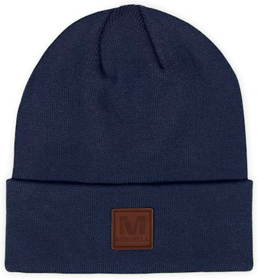 Merrell Gannet Rib Knit Beanie w/ Leather Patch for $11 + free shipping w/ Prime
