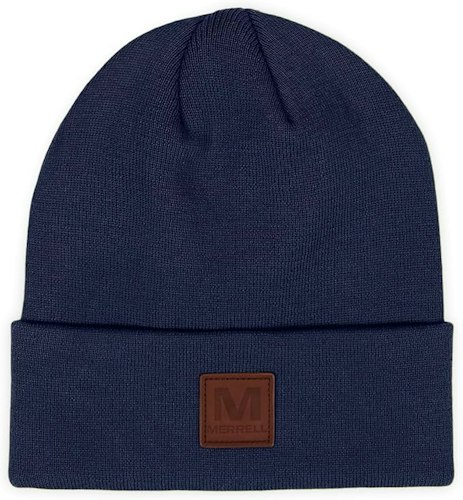 Merrell Gannet Rib Knit Beanie w/ Leather Patch for $11 + free shipping w/ Prime