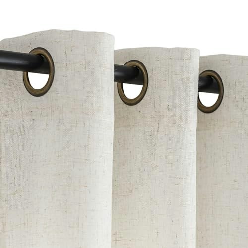 Voilybird Palma 108-Inch Linen Grommet Sheer Curtains 2-Pack: $39.99 Voilybird Palma 108-Inch Linen Grommet Sheer Curtains 2-Pack: $39.99
