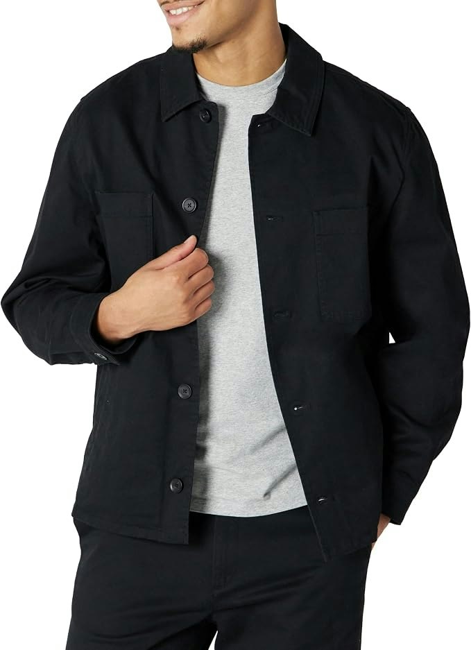 Amazon Essentials Men's Relaxed-Fit Stretch Cotton Utility Jacket: $15 w/ Prime