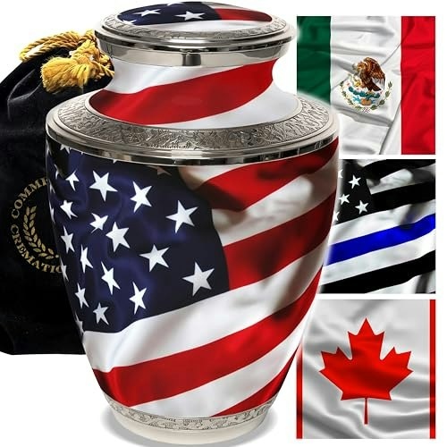 American Flag Adult Cremation Urn: $109.95 American Flag Adult Cremation Urn: $109.95