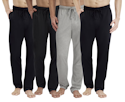 Hanes Men's Knit Sleep Pants 4-Pack (L only) for $19 + free shipping w/ $35