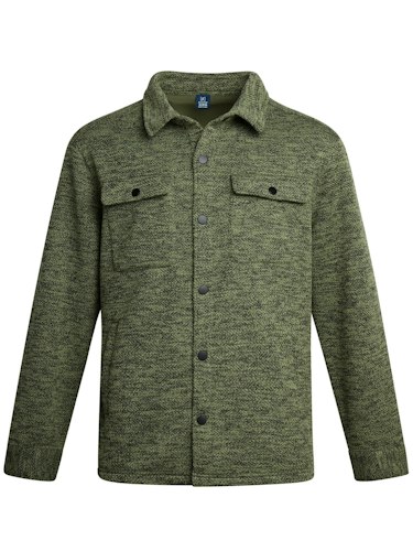 George Men's Knit Fleece Shirt Jacket for $13 + free shipping w/ $35