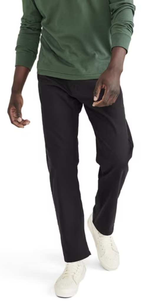 Dockers Men's 5-Pocket Straight Fit Stretch Pants: from $11