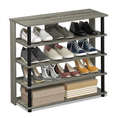 Furinno Turn-N-Tube 5-Tier Shoe Rack for $20 + free shipping w/ Prime