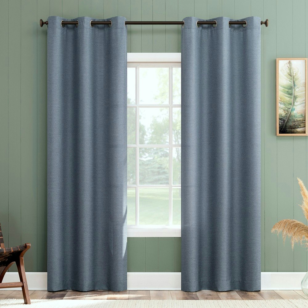 No. 918 Landon 40"x63" Textured Semi-Sheer Grommet Curtain Panel: $11.39