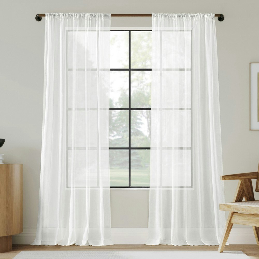 Indigo Road by Egypt Sherrod 50" x 84" Cotton Sheer Curtain Panel: $23.49 Indigo Road by Egypt Sherrod 50" x 84" Cotton Sheer Curtain Panel: $23.49